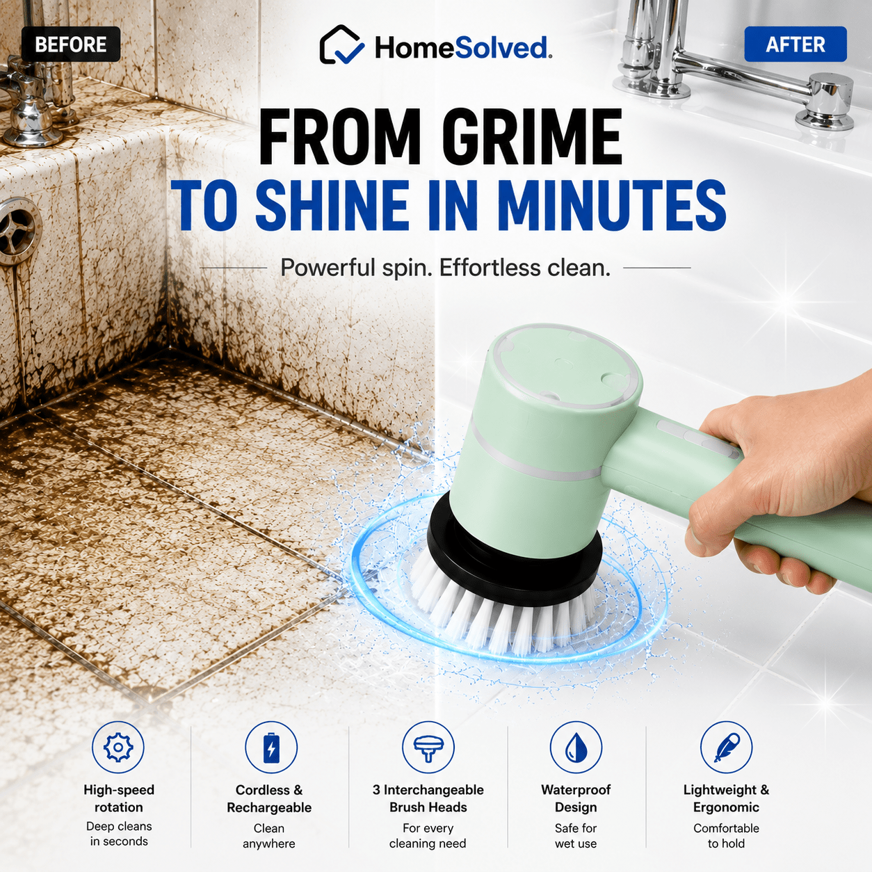 ScrubFlow™ Electric Scrubber - HomeSolved